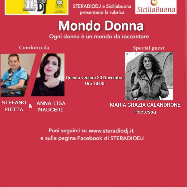 Mondo Donna intervista a Maria Grazia Calandrone