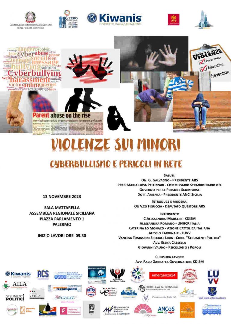 VIOLENZE SUI MINORI, CYBERBULLISMO E PERICOLI IN RETE
