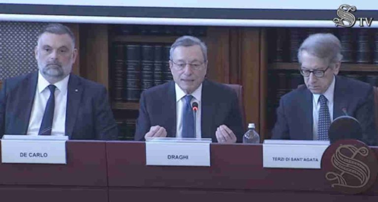 MARIO DRAGHI - ABBIAMO SACRIFICATO SPESA PUBBLICA E SALARI