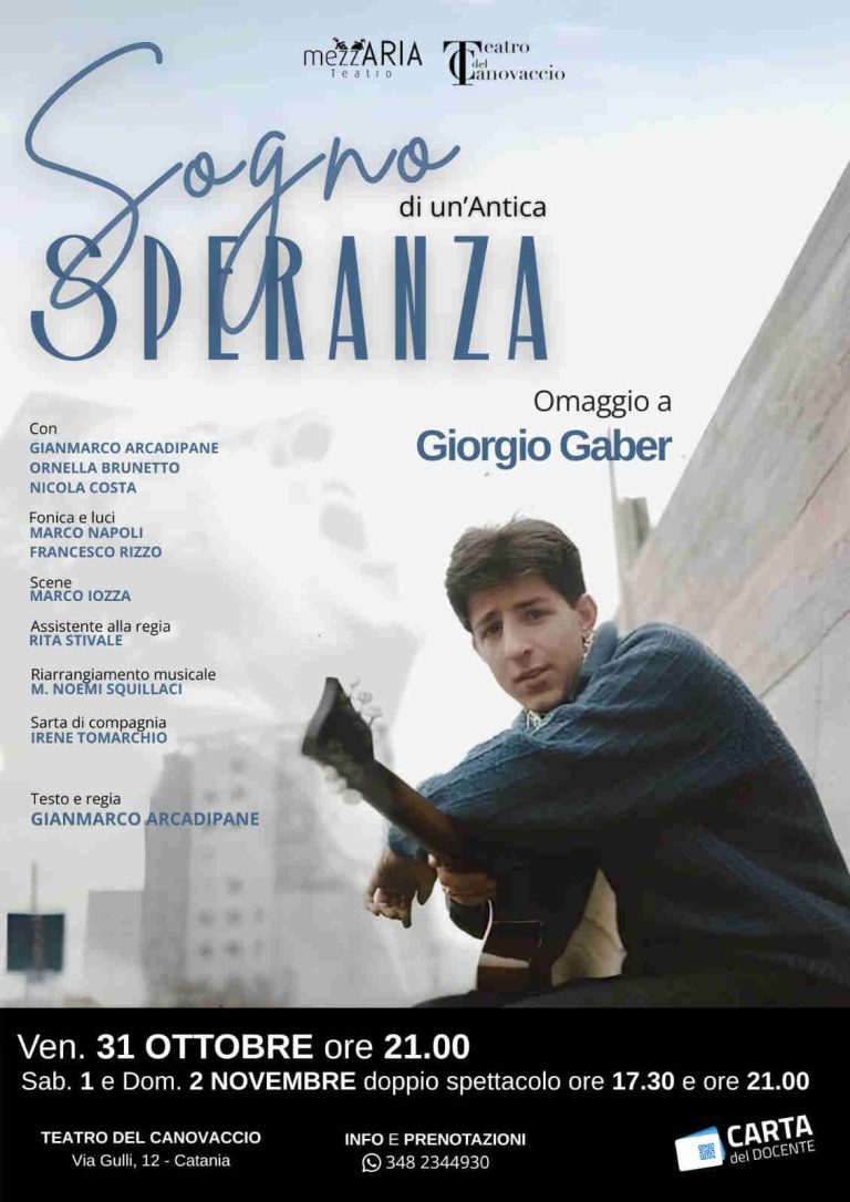Sogno di un'antica speranza - Omaggio a Giorgio Gaber