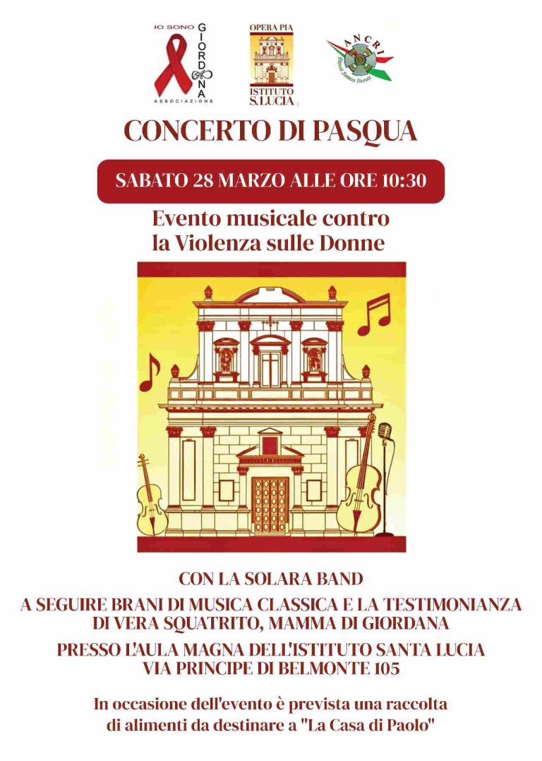 Concerto di Pasqua contro la violenza sulle donne
