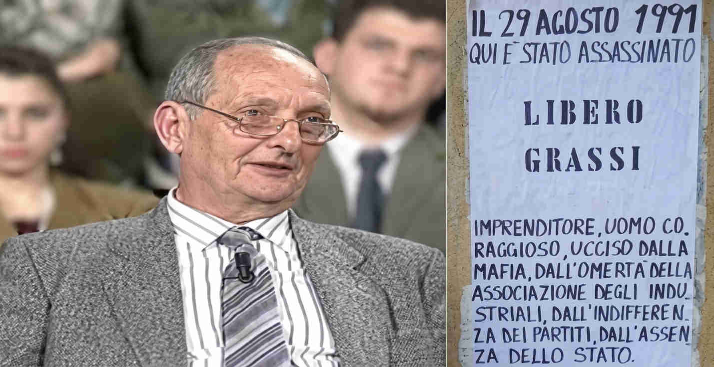 Libero Grassi - manifesto e commemorazione