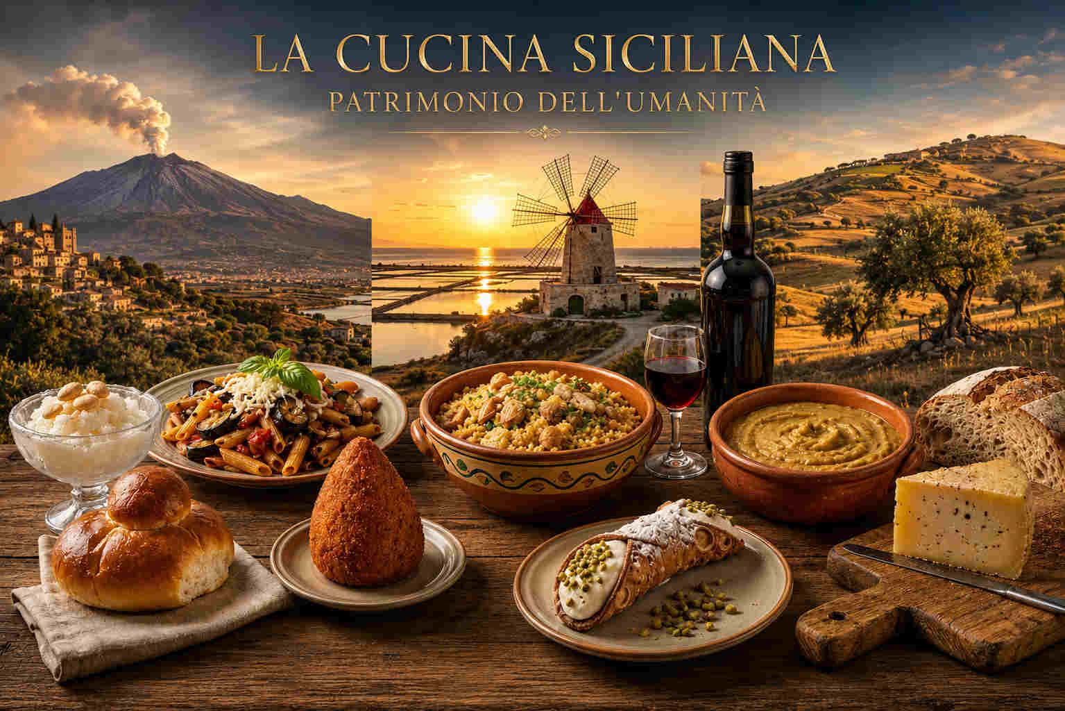 LA CUCINA SICILIANA PATRIMONIO DELL'UMANITÀ