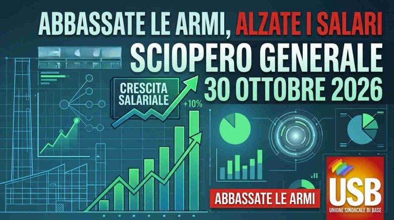 SCIOPERO GENERALE 30 OTTOBRE 2026