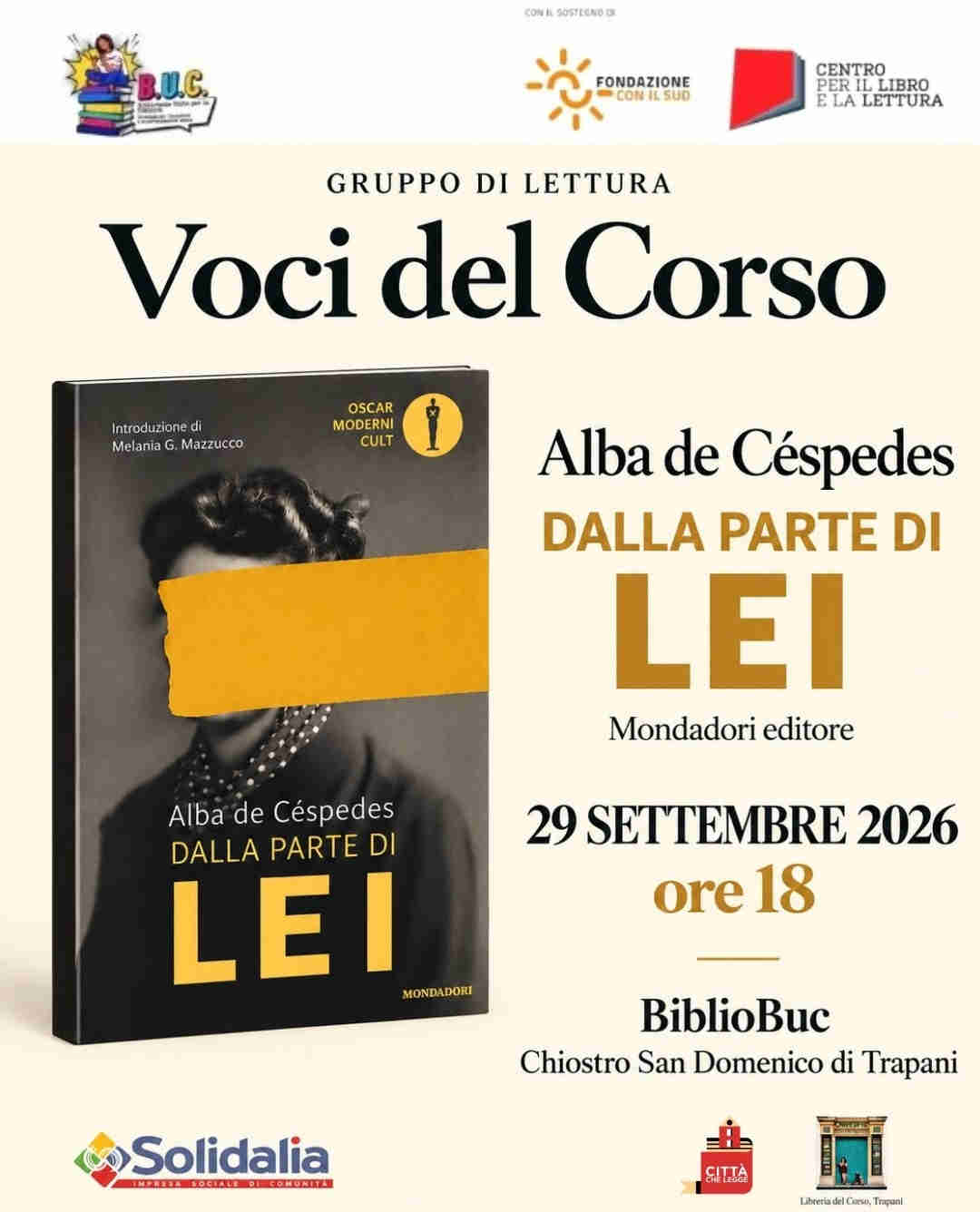 Voci del corso - recensione DALLA PARTE DI LEI DI ALBA DE CÈSPEDES